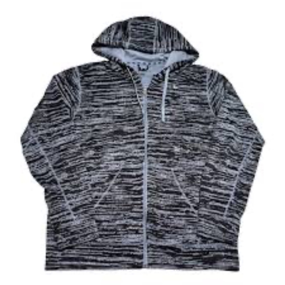 Nike Therma Fit Black Gray Full Zip
Hoodie Jacket Small
